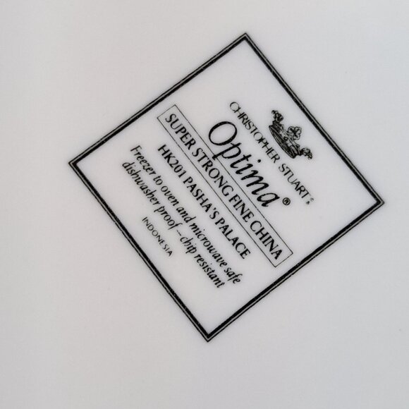 3 Pc. Christopher Stuart Optima HK201 Pasha's Palace Rimmed Soup Bowls 9.5" - Picture 9 of 14